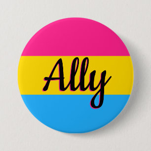 Macaron Rond 7,6 Cm Bouton Ally du drapeau de la fierté transexuelle