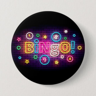 Macaron Rond 7,6 Cm Bouton Bingo Blackout