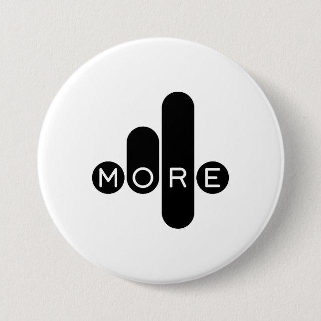 Macaron Rond 7,6 Cm Bouton bleu liberté financière (Devant)