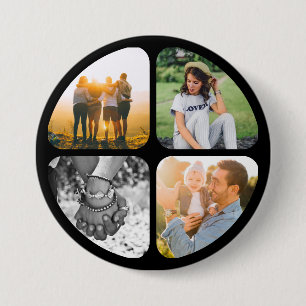 Macaron Rond 7,6 Cm Bouton Bouton Bouton 4 Photos