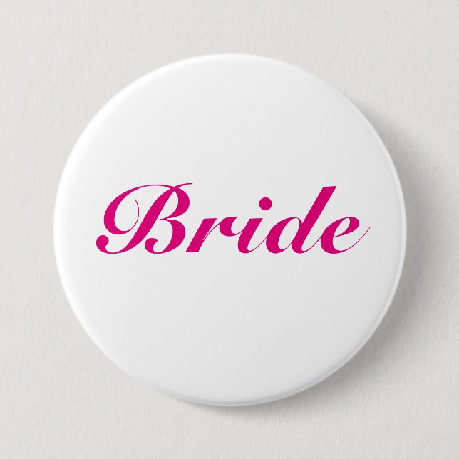 Macaron Rond 7,6 Cm Bouton Bride rose (Devant)
