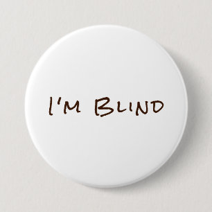 Macaron Rond 7,6 Cm Bouton Brown du médecin de l'oeil blanc