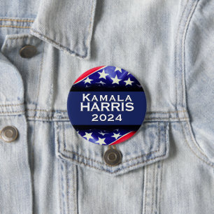 Macaron Rond 7,6 Cm Bouton Campagne Kamala HARRIS 2024