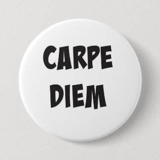 Macaron Rond 7,6 Cm Bouton Carpe Diem