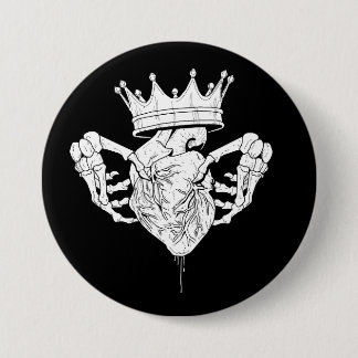 Macaron Rond 7,6 Cm Bouton Claddagh