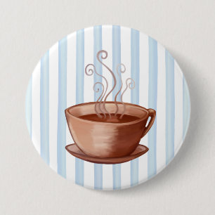 Macaron Rond 7,6 Cm Bouton Coupe du café