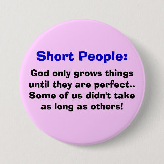 Macaron Rond 7,6 Cm Bouton court de personnes