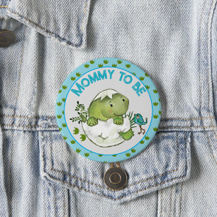 Macaron Rond 7,6 Cm Bouton de Baby Shower Maman à Devenir Mignonne ave