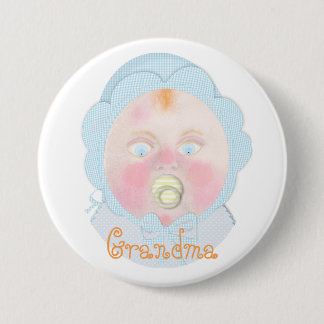 Macaron Rond 7,6 Cm Bouton de Baby shower pour bébé garçon par BabyLai