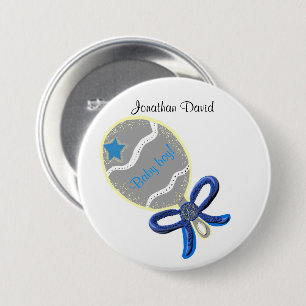 Macaron Rond 7,6 Cm Bouton de bébé de bienvenue