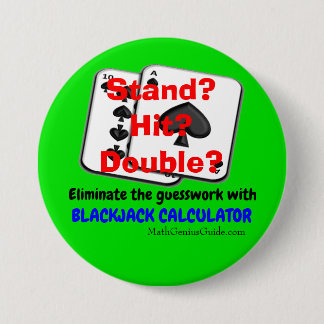 Macaron Rond 7,6 Cm Bouton de calculatrice de nerf de boeuf