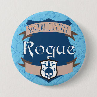 Macaron Rond 7,6 Cm Bouton de classe de justice sociale : Escroc