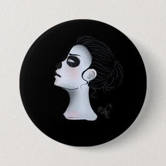 Macaron Rond 7,6 Cm Bouton de démon