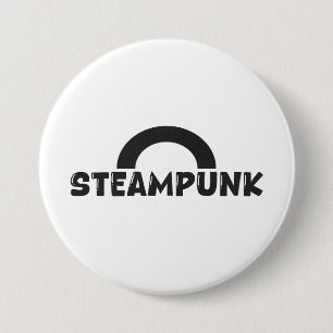 Macaron Rond 7,6 Cm Bouton de design minimaliste Steampunk