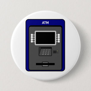 Macaron Rond 7,6 Cm Bouton de distributeur automatique de billets