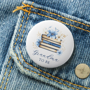 Macaron Rond 7,6 Cm Bouton de futur grand-mère pour Baby Shower au thè