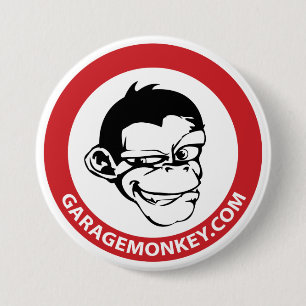 Macaron Rond 7,6 Cm Bouton de GarageMonkey