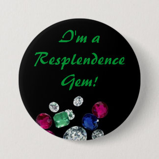 Macaron Rond 7,6 Cm Bouton de gemmes