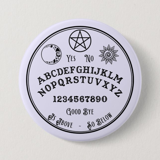 Macaron Rond 7,6 Cm Bouton de la carte de l'esprit mystique (Devant)