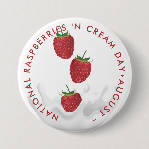 Macaron Rond 7,6 Cm Bouton de la Fête de la Crème