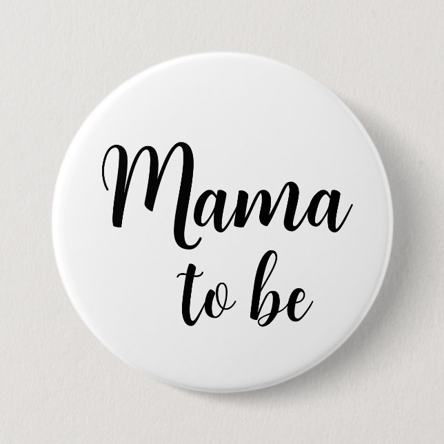 Macaron Rond 7,6 Cm Bouton de la maman (Devant)