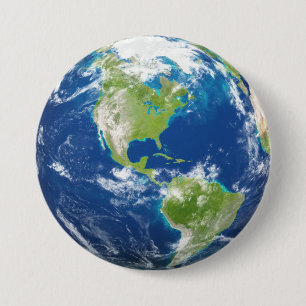 Macaron Rond 7,6 Cm Bouton de la terre