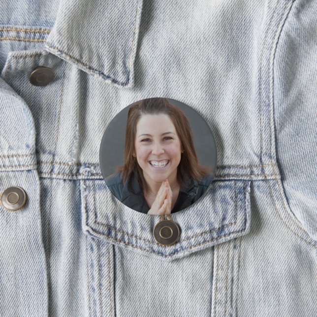 Macaron Rond 7,6 Cm Bouton de l'équipe bam (En situation)