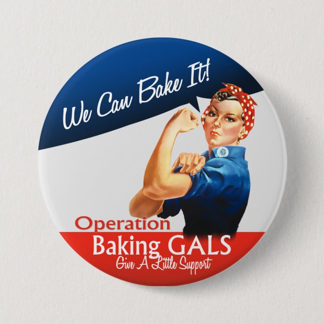 Macaron Rond 7,6 Cm Bouton de logo (Devant)