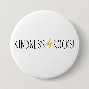 Macaron Rond 7,6 Cm Bouton de logo simple Kindness Rocks