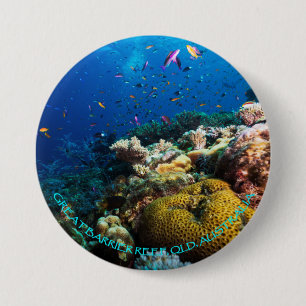 Macaron Rond 7,6 Cm Bouton de mer de corail