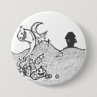 Macaron Rond 7,6 Cm Bouton de nuit de Halloween