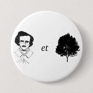 Macaron Rond 7,6 Cm Bouton de Poe-et-Arbre