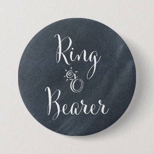 Macaron Rond 7,6 Cm Bouton de porteur d'alliances de tableau