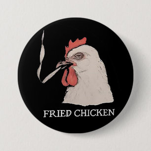 Macaron Rond 7,6 Cm Bouton de poulet frit