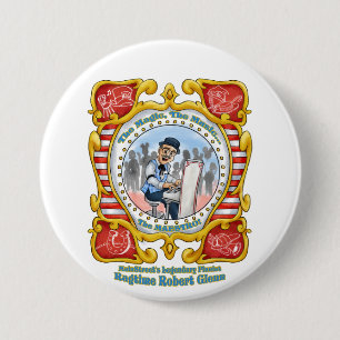 Macaron Rond 7,6 Cm Bouton de Robert MainStreet de ragtime