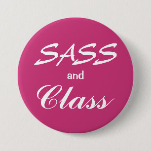 Macaron Rond 7,6 Cm Bouton de sassitude et de classe