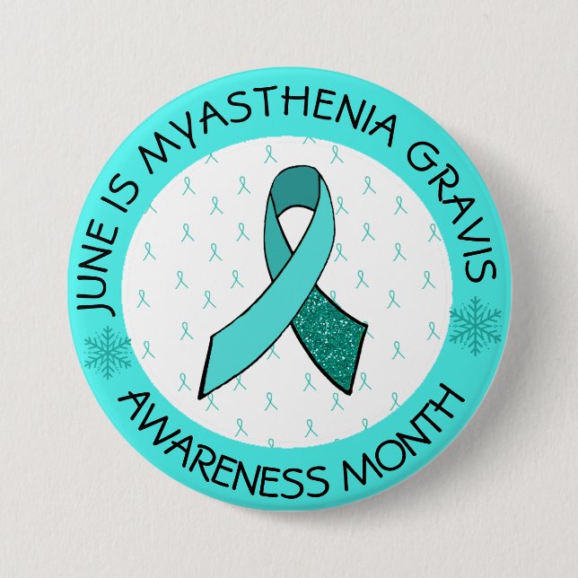 Macaron Rond 7,6 Cm Bouton de sensibilisation Myasthenia Gravis Hope (Devant)