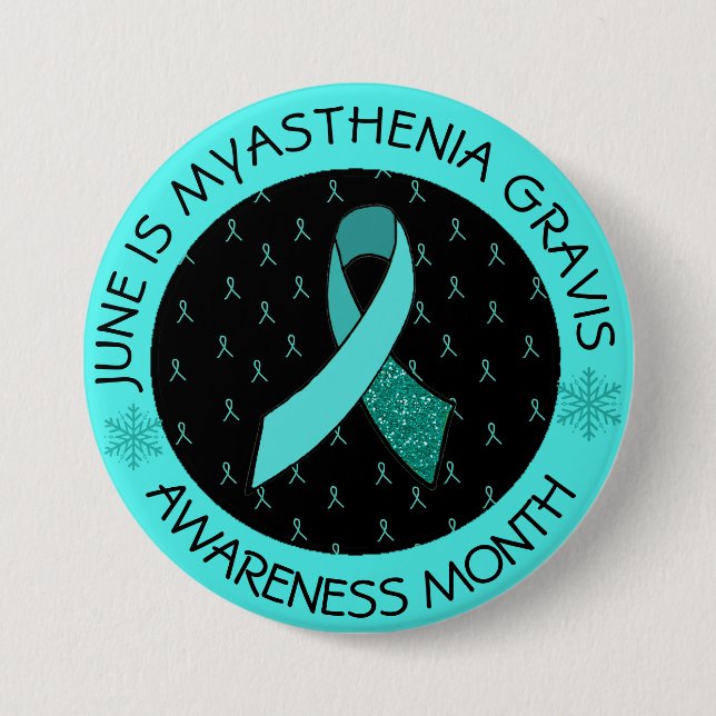 Macaron Rond 7,6 Cm Bouton de sensibilisation Myasthenia Gravis Hope (Devant)