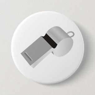 Macaron Rond 7,6 Cm Bouton de sifflement d'arbitres