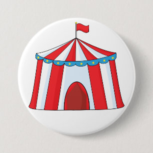 Macaron Rond 7,6 Cm Bouton de tente de cirque