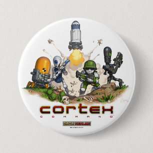 Macaron Rond 7,6 Cm Bouton d'éclaboussure de commande de cortex