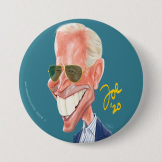 Macaron Rond 7,6 Cm Bouton d'élection caricature de Joe Biden