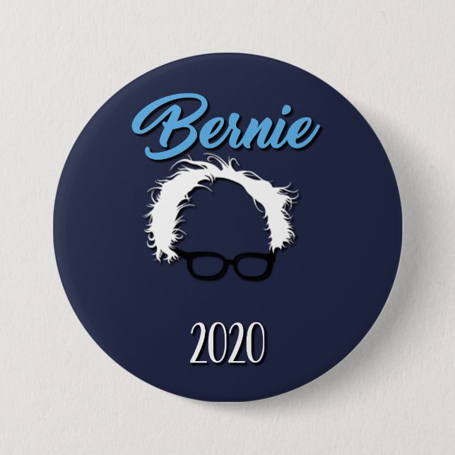 Macaron Rond 7,6 Cm Bouton des ponceuses 2020 de Bernie (Devant)