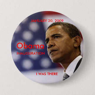 Macaron Rond 7,6 Cm Bouton d'inauguration d'Obama
