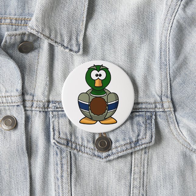 Macaron Rond 7,6 Cm Bouton Duck Mallard (Créateur téléchargé)