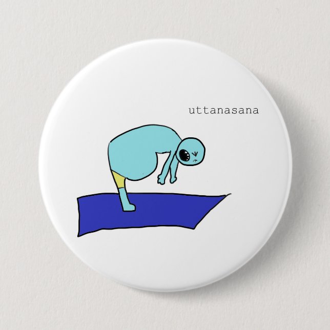 Macaron Rond 7,6 Cm bouton d'uttanasana (Devant)