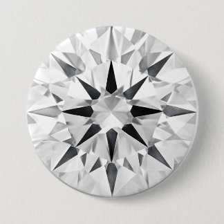 Macaron Rond 7,6 Cm Bouton élégant de 3" inspiré du diamant - Concepti