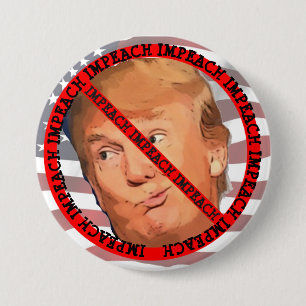 Macaron Rond 7,6 Cm Bouton Entraver Donald Trump
