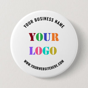 Macaron Rond 7,6 Cm Bouton Entreprise promotionnelle - Nom du logo