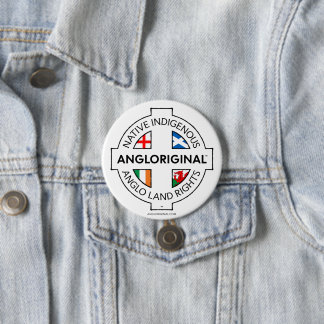 Macaron Rond 7,6 Cm Bouton épinglé Angloriginal™ Droits fonciers des 4